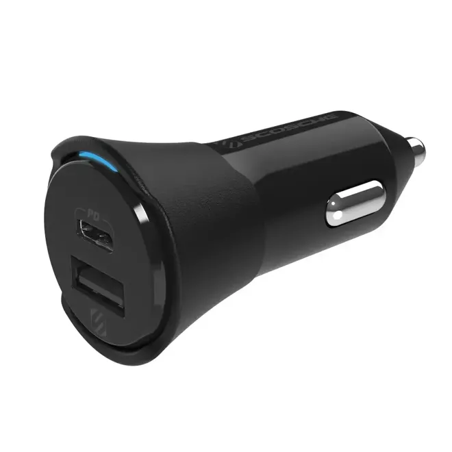 Scosche PowerVolt™ PD32 USB-C mocna ładowarka samochodowa USB-A/USC-C do telefonu / tabletu / laptopa