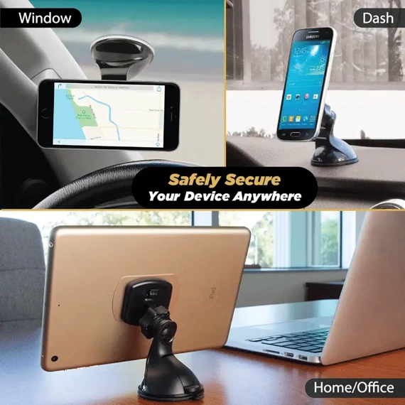 Scosche MagicMount™ Dash/Window. Uchwyt magnetyczny do montażu na szybie / desce auta / w biurze z płytką mocującą do Redmi Note 7